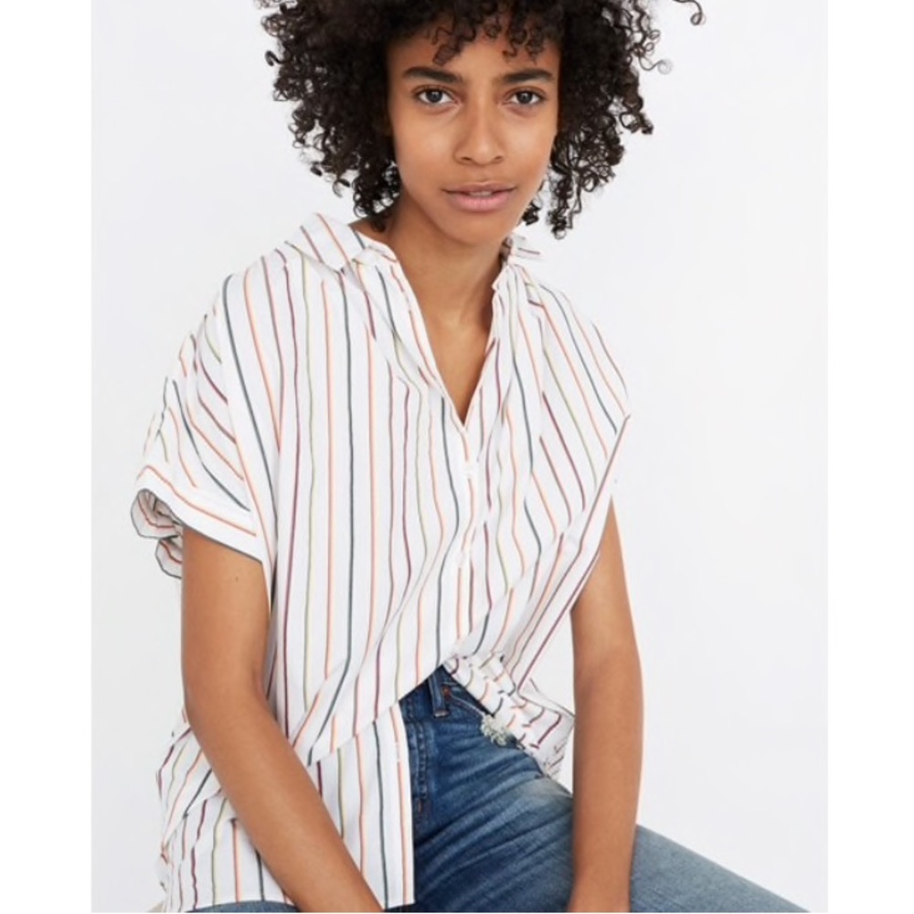 Madewell Central Shirt in Sadie Stripe